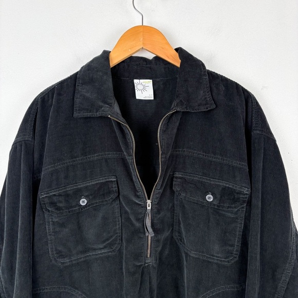 OFFLINE by Aerie Corduroy Oversized Quarter Zip Shacket Sz S - Picture 4 of 10